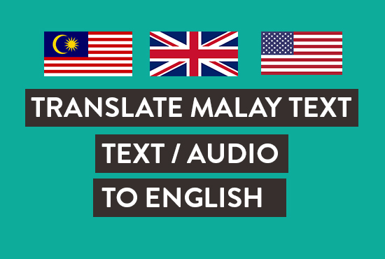 How to translate English audio to Malay text